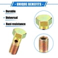 thumbnail image 3 of Unique Bargains 1 Set Car Single Banjo Bolt M8x1.25 Length 23mm Metric Thread Turbo Brake Line Fitting Adapter W/ Washer, 3 of 7