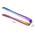 thumbnail image 5 of 2PCS Stainless Steel Mini Sugar Flatware Pastry Ice Tongs Candy Appetizers Serving Clip Dishwasher Safe Kitchen Tongs for Wedding Party BBQ Tea Coffee Bar Grill, 5.3 in, 5 of 8