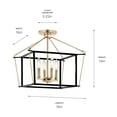 thumbnail image 6 of Kichler Lighting - Eisley - 4 Light Semi-Flush Mount-14 Inches Tall and 16, 6 of 6