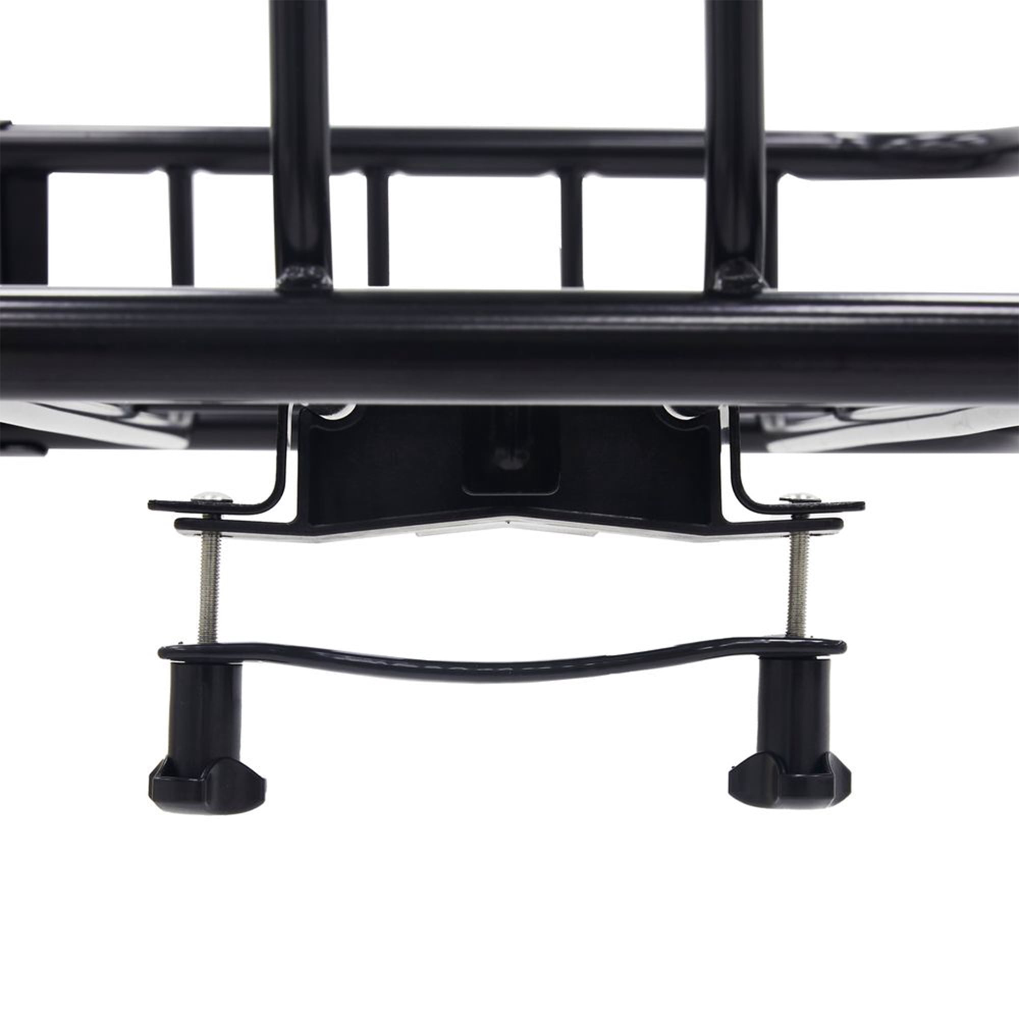 Elevate Outdoor Steel Roof Cargo Basket with Wind Fairing, XL, 150 lb Capacity, Black