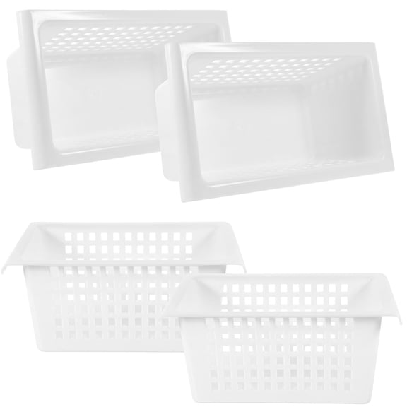 Milisten 4-Pack Storage Baskets for Cabinet Organization, Bathroom, Kitchen, Office Small Item Storage and Decluttering