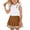 Khaki, variant on Girls 2 Piece Outfits Short Sleeve Cute Tee and Pants Summer Clothing Sets Crewneck Tees Shorts Playwear Sets 2026 Sweatsuits