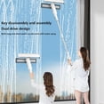 thumbnail image 4 of Spray Window Squeegee for Home with Sewage Collector and 3 Pads, 4 in 1 Window Squeegee with Extension Pole Window Cleaner Tool Window Cleaning Equipment, 4 of 7