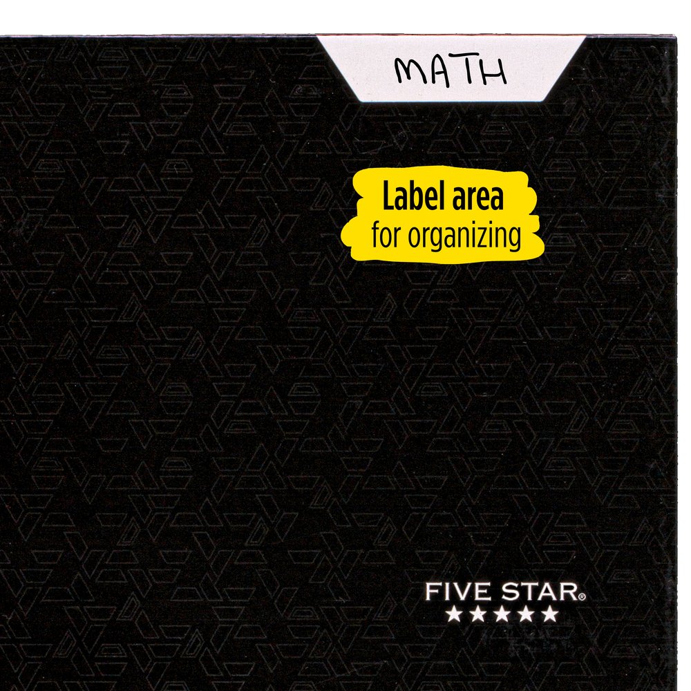 Five Star 4-Pocket Paper Folder, Black (331060C-WMT22) - image 3 of 7