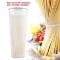 thumbnail image 2 of Caja portátil para cereales y fideos, para arroz, frijoles y alimentos secos, de plástico verde claro, para almacenamiento en la cocina, 2 of 8