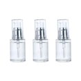 thumbnail image 1 of 3Pcs Empty Pump Cosmetic Bottles Essential Oil Bottle Empty Bottles Portable Pump Bottle (Silver and White 30ml), 1 of 3