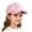 Pink, variant on Toddler Girls Colorful Heart Printed Baseball Cap Lightweight Cotton Sun Hat Adjustable Back Strap Outdoor Visor Hat Pink
