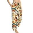 thumbnail image 2 of Balery 70s Hippie Style print Women's Pajama Pants,Ultra Lightweight Pjs,Lounge Pant-XX-Large, 2 of 9