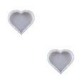 thumbnail image 4 of Kearding Moldes de fundición en forma de corazón Rectangular hexágono cuadrado diseño gota pegamento molde habitación decoración en forma de corazón 2piezas, 4 of 6