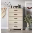 thumbnail image 1 of Stella Transitional Distressed Grey Finish 5-drawer Chest, 1 of 3