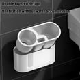 thumbnail image 3 of Vggrvlo 2 in 1 Toilet Brush and Holder Set Compact Toilet Brush & Holder for Dead Corner Clean Hard Bristle Cleaning Supplies for Kitchen, Bathroom, Corner, Grout, Sink, Cup, Teapot, Bottle, Blender, 3 of 8