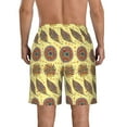 thumbnail image 3 of Kdxio Bohemia Pattern Mens Casual Shorts - Drawstring Summer Beach Sports Shorts for Men, 3 of 9