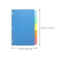 thumbnail image 2 of Miangastore 10Pcs Convenient Binder Dividers Daily Use Notebook Dividers Household Binder Tabs, 2 of 8