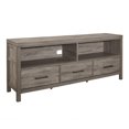 thumbnail image 2 of Topline Home Furnishings Meuble de télévision gris rustique, 2 of 4