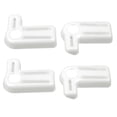 thumbnail image 1 of Unique Bargains Cubierta de manija de interruptor de extracción de techo rígido de 4 piezas para Jeep Wrangler JK JKU 2007-2017, color blanco, 1 of 1