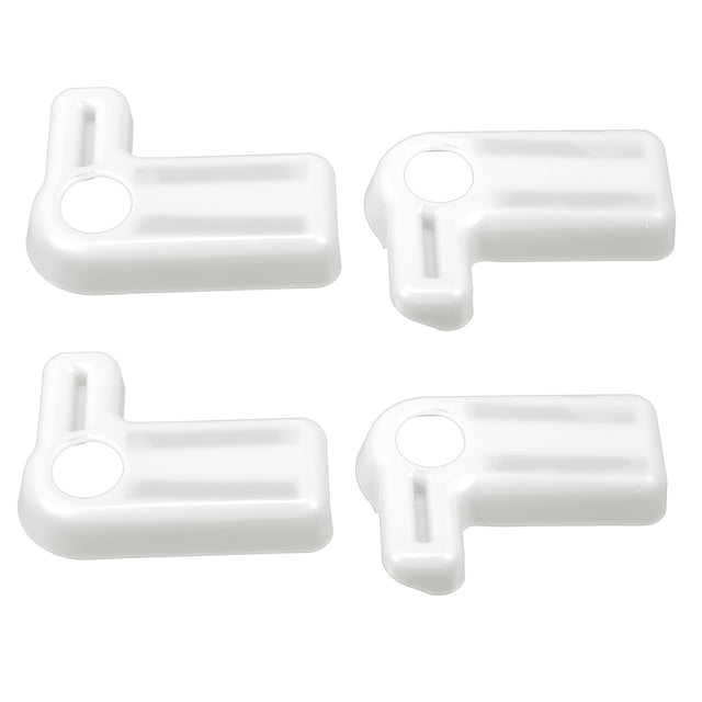 Unique Bargains Cubierta de manija de interruptor de extracción de techo rígido de 4 piezas para Jeep Wrangler JK JKU 2007-2017, color blanco