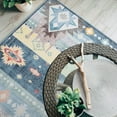 thumbnail image 4 of Balacho Bohemian Tribal Geometric Star Faux Wool Area Rug, 4' x 6', Blue, 4 of 8