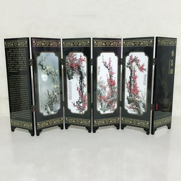Room Divider Folding Privacy Screens, Wood Room Divider Wall Panel, Freestanding 2-in-1 Multifunction Partition Room Dividers for Room Separation 6 Panel Spring Wall Divider Screen