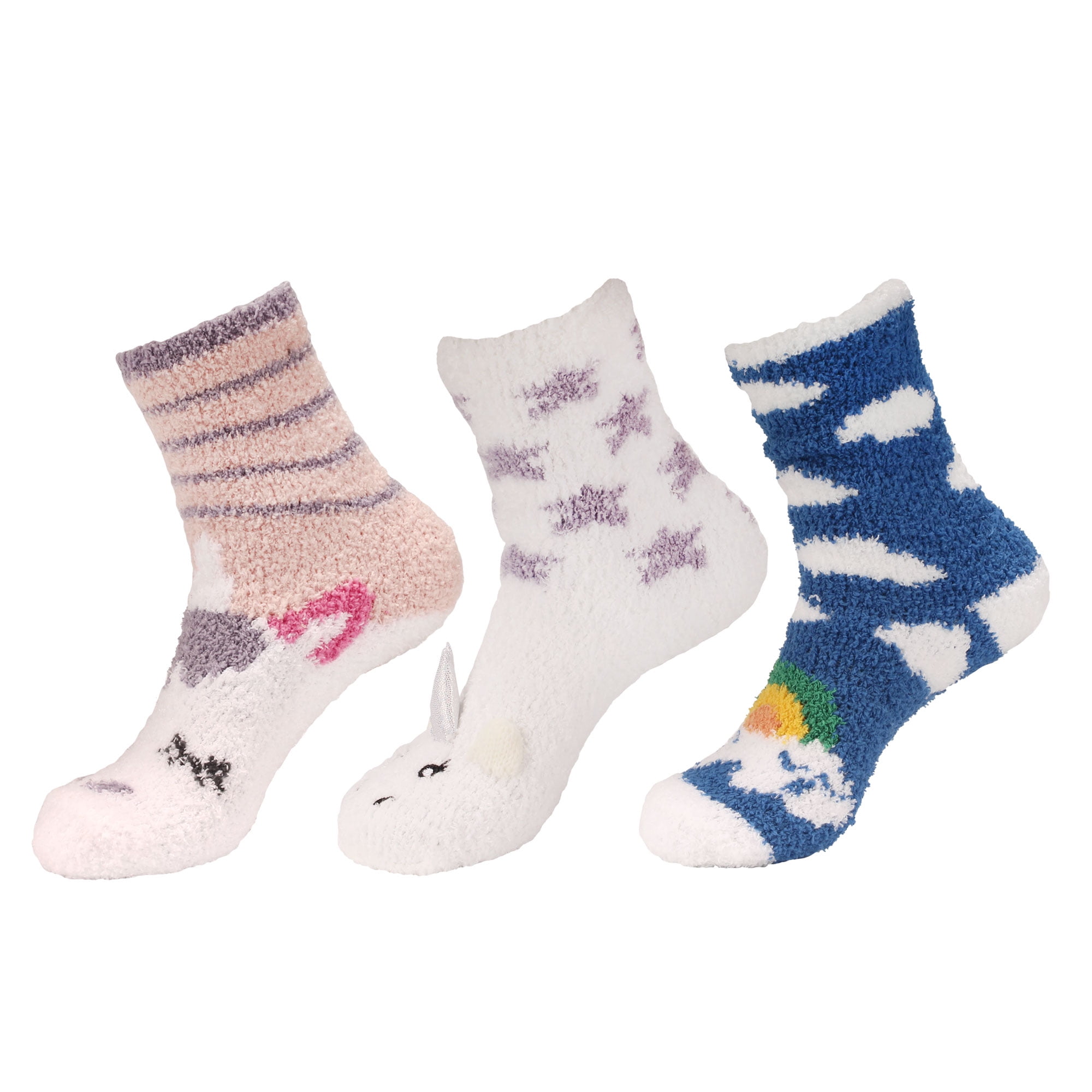 Women/'s Super Soft Warm Microfiber Fuzzy Cozy Fluffy Cute Animal Socks 8 Pairs
