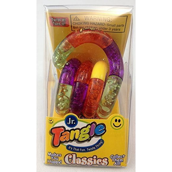 Tangle Jr. Fidget Toy - Jaune Orange Violet Vert