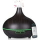 thumbnail image 1 of Difusor de aceites esenciales de 550 ml, difusor de aromaterapia para aceites esenciales con apagado automático, 4 configuraciones de temporizador, 7 opciones de luz LED (grano oscuro), 1 of 5