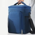 thumbnail image 3 of Mochila ligera con bolsillos y aislamiento térmico para senderismo, camping y trabajo. Azul, 3 of 6