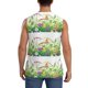 thumbnail image 4 of Fotbe Plants and Insects Men's Camiseta sin Mangas Estampada para Hombres, Playera Casual para Gimnasio, Entrenamiento, Playa-XX-Large, 4 of 7
