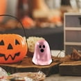 thumbnail image 6 of Glow in The Dark Ghost Mini Figurines | Halloween Blind Bag Ornaments for DIY Decor | Cute Desktop Accessories | Gothic Party Favors |Halloween Resin Decorations(Pink), 6 of 6