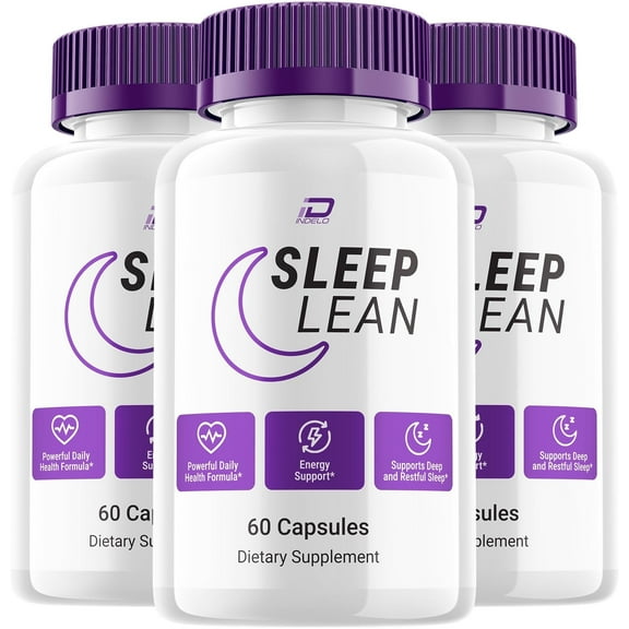 Sleep Lean Capsule – SleepLean Nighttime Support Capsules All Natural Relaxation and Balanced Well-Being, 3 Pack, 180 Capsules