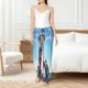 thumbnail image 4 of Fotbe Elephant Sits Pantalones de Pijama para Mujer, Pantalones de Dormir, Pantalones Pj con Cordón y Bolsillos-X-Large, 4 of 6