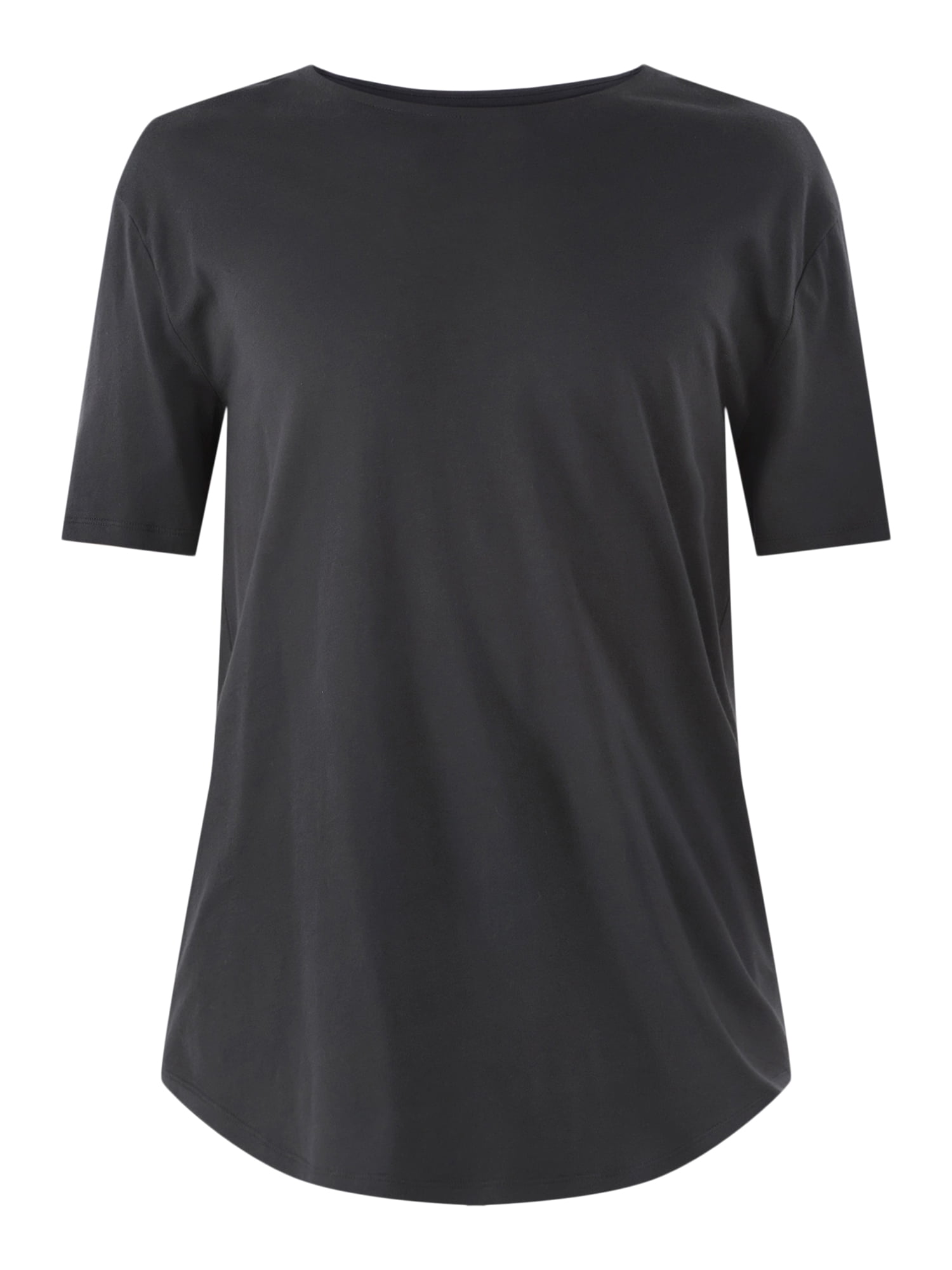No Boundaries Men's & Big Men's Longline Curved Hem Elongated Tee Shirt, 2-Pack, Sizes XS-5XL