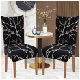 thumbnail image 4 of Printed Dining Chair Slipcovers Washable Softness Elastic Installation Chair Protector Banquet Chair Seat Cover for Hotel and Wedding Ceremony(Colour2,Set of 4), 4 of 7