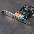 thumbnail image 2 of 2X PCIe Sound Card 5.1, PCI Express Surround 3D Audio Card for PC with High Direct Sound Performance & Low Bracket, 2 of 7