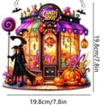 thumbnail image 3 of Halloween Diamond Art Kit – DIY Hanging Ornament with Rhinestones, Candy Shop & Witch House Design for Home Decor – Craft Gift for Adults B, 3 of 6