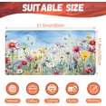 thumbnail image 2 of Large Gaming Mouse Pad, Colorful Wildflowers in Field Desk Mat, Watercolor Flowers Desk Pad, 31.5"x11.8" Extended Big Computer Keyboard Mouse Pad with Non-Slip Base and Stitched Edge, 2 of 13