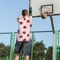 thumbnail image 5 of Naloa Strawberry Basketball Jersey Reversible Men's Mesh Athletic Sports Shirts Training Practice S-4XLLarge, 5 of 6