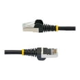 thumbnail image 3 of StarTech.com 35ft LSZH CAT6a Ethernet Cable, Black, 10 Gigabit Snagless RJ45 100W PoE Patch Cord, CAT 6A 10GbE 27AWG S/FTP Network Cable w/Strain Relief, Fluke Tested/ETL - Low Smoke Zero Halogen Category 6A (NLBK-35F-CAT6A-PATCH) - Patch cable - RJ-45 (M) to RJ-45 (M) - 35 ft - S/FTP - CAT 6a - IEEE 802.3bt - halogen-free, molded, snagless, stranded - black, 3 of 4