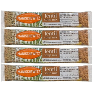 Manischewitz Lentil Soup Mix 4 Pack Cello Soup Mix
