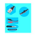 thumbnail image 4 of 2 conectores macho BNC Q9 a pinza de cocodrilo doble de 35 mm, cable de sonda de prueba de osciloscopio, accesorio de medición de osciloscopio, 4 of 5