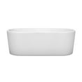 thumbnail image 2 of Homestock Victorian Vintage 67 Inch Freestanding Bathtub In White With Shiny White Drain And Overflow Trim, 2 of 5