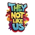 thumbnail image 2 of Boys "They Not Like us" 3D Printed T-Shirt Vibrant Colorful Design 100%cotton Boy T-shirt, 2 of 7