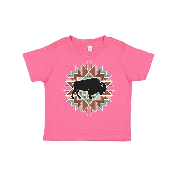 Inktastic Buffalo Cute Western Pattern Boys or Girls Toddler T-Shirt