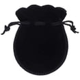 thumbnail image 1 of Mini Bolsas de Terciopelo VelvtyBlack 1Pza Negro 7x9cm Terciopelo Bolsa en Forma de Calabaza., 1 of 2