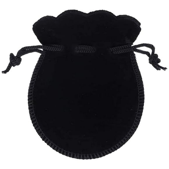 Bolsas de Regalo VelvtyBlack 20Pzas Negro 7x9cm Terciopelo Bolsa en Forma de Calabaza.
