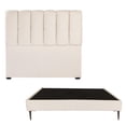thumbnail image 1 of Recámara Matrimonial Kami Crema con Cabecera + Base Cama Slim, 1 of 8