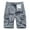 Gray, variant on Wiicoznt Cargo Shorts for Men Cotton Summer Casual Solid Color Waist Band Shorts with Pockets and Zipper Breathable Quick Dry Holiday Short Pants Gifts for Men