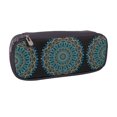 thumbnail image 2 of Lsque Mandala Printed Big Capacity PU Leather Pencil Case Large Pencil Pouch Stationery Pen Bag Pencil Holder for Teen, 2 of 6