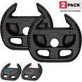 thumbnail image 5 of Steering Wheels for Nintendo Switch & OLED Console Joy Cons, Racing Wheels for Mario Kart 8 Deluxe [Mariokart Switch Steering Wheel Joycon Controller Attachment Accessories]-Twin Pack [2X Black], 5 of 6