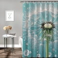 thumbnail image 2 of Patifu Dandelion Water Droplets Bathroom Shower Curtain Set with Hooks 100% Polyester Fiber Waterproof Shower Curtain Set 36"x72, 2 of 7