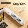 thumbnail image 4 of Lunxisen 1 Pcs Portable Air Conditioner Personal Cooling Fan Upgraded AC Unit for Room Office Indoor Mini Air Cooler with Cool Spray Misting Rechargeable(10*10*30CM), 4 of 6
